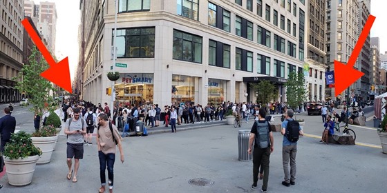 Fronta v New Yorku při začátku prodeje nového OnePlus 6
