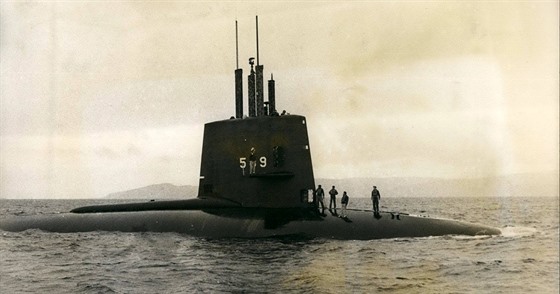 Ponorka USS Scorpion na archivním snímku 
