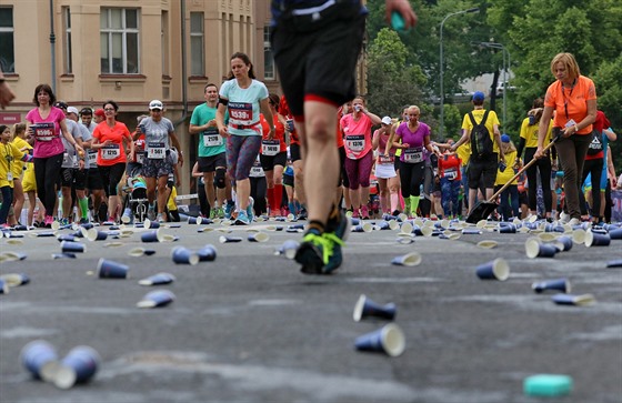 Momentka z plmaratonu v Karlových Varech.