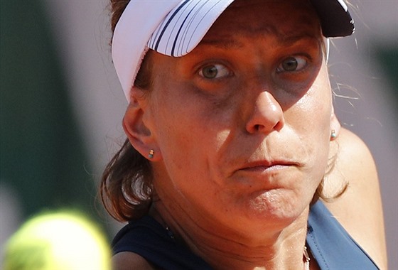 Barbora Strýcová v prvním kole Roland Garros.