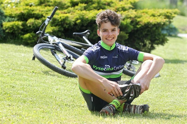 Patnáctiletý talentovaný cyklista Dominik Molák preferuje pedevím horská...