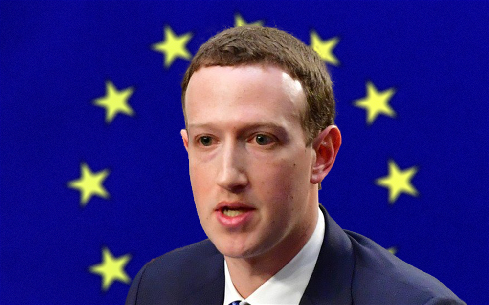 Mark Zuckerberg ped Evropským parlamentem (kolá)