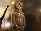 Zpvaka Beyoncé na pedávání cen Grammy (únor 2017)
