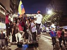Píznivci Nicolase Madura slaví jeho vítzství ve venezuelských prezidentských...