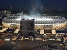 Stadion v Kyjev host finále fotbalové Ligy mistr.