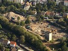 Zbouran prmyslov arel v praskm Veleslavn (kvten 2018)