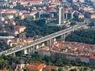 Nuselský most s Kongresovým centrem v Praze