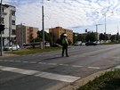 Frekventovanou kiovatku v Plzni d policist