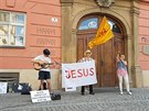V Brn se protestuje proti he se znásilujícím Jeíem