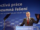 Pedseda ODS Petr Fiala na programové konferenci 26. kvtna v Líbeznicích.