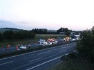 Nehoda uzavela dálnici D1 (21. kvtna 2018)