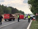 U evniova na Rakovnicku nepeil nehodu idi osobnho auta (23.5.2018)