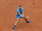 �pan�lský tenista Rafael Nadal p�i cest� za 80. výhrou na Roland Garros.
