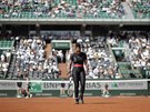 Amerianka Serena Williamsová v prvním kole Roland Garros.
