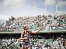 eská tenistka Kristýna Plíková bhem prvního kola Roland Garros.