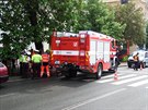 Auto srazilo v centru Plzn dv dti. Sourozenci pravdpodobn vstoupili do...