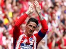 GRACIAS. Fernando Torres nastoupil do svého posledního zápasu za Atlético...