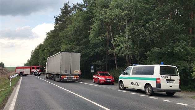 U Řevničova na Rakovnicku nepřežil nehodu řidič osobního auta (23.5.2018)