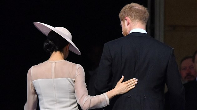 Vévodkyně ze Sussexu Meghan a princ Harry (Londýn, 22. května 2018)