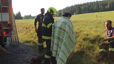 Žena na Sokolovsku uvázla v rašeliništi, na pomoc jí přijeli hasiči (25. května...