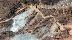Severokorejské jaderné testovací stedisko na snímku z  20. dubna 2018