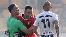 Radost fotbalistů Karviné z výhry nad Jihlavou a udržení v první lize