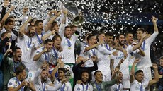 Fotbalisté Realu Madrid slaví tetí výhru v Lize mistr v ad.