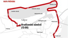 Pr�vod za�íná na Hrad�anském nám�stí.