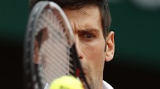 Srbský tenista Novak Djokovi v prvním kole Roland Garros.