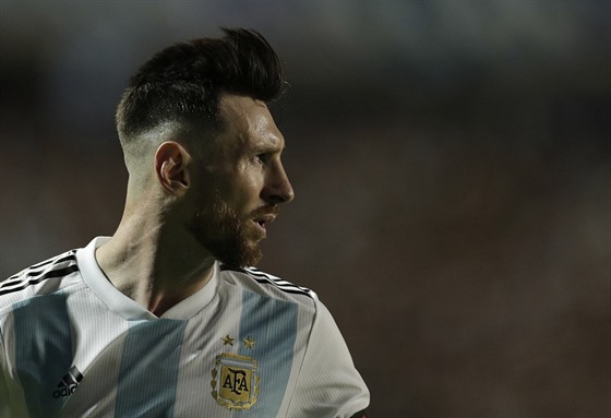 Lionel Messi z Argentiny bhem utkání s Haiti