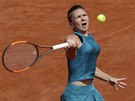 Rumunská tenistka a světová jednička Simona Halepová ve druhém kole grandslamu...