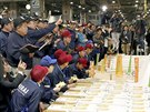 Aukční souboj o melouny v japonském Sapporu (26. května 2018)