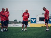 Trenéři fotbalové reprezentace na kempu v Rakousku: trenér brankářů Jan...