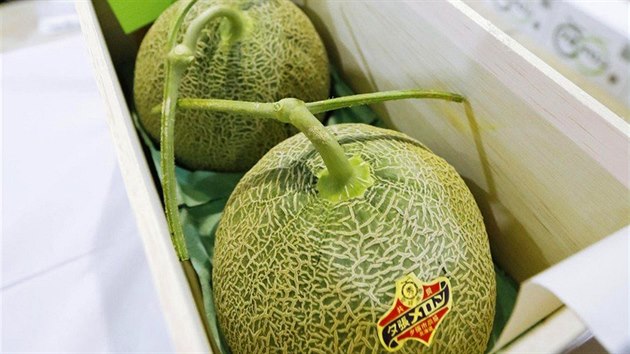 Dva melouny byly v Japonsku vydraženy za rekordních 3,2 milionů jenů.