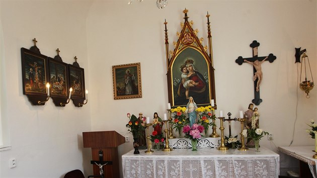 Interir kaple sv. Prokopa v Hlun-Bobrovnkch. (30. kvtna 2018)