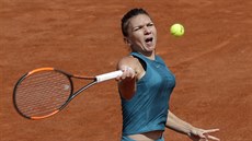 Rumunská tenistka a svtová jednika Simona Halepová ve druhém kole grandslamu...