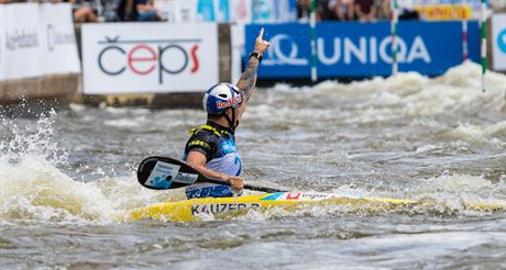Peter Kauzer zskal zlatou medaili na mistrovstv Evropy ve vodnm slalomu v...