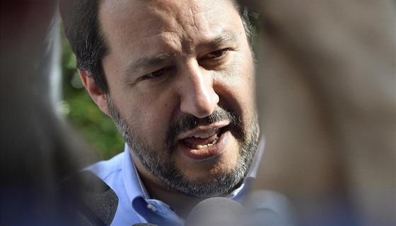 Matteo Salvini hovoí v Milán (26. kvtna 2018).