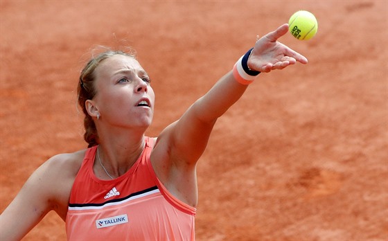 Estonská tenistka Anett Kontaveitová ve 3. kole Roland Garros.