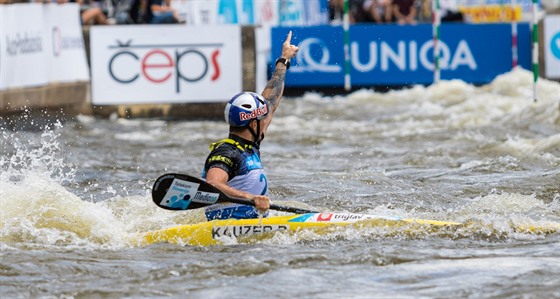Peter Kauzer získal zlatou medaili na mistrovství Evropy ve vodním slalomu v...