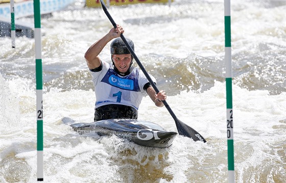 Kajaká Vít Pindi se stal v Troji vicemistrem Evropy ve vodním slalomu.
