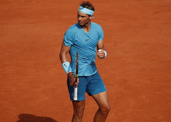 Rafael Nadal na své milované antuce. 