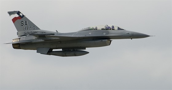 Letoun F-16 Národní gardy z Texasu