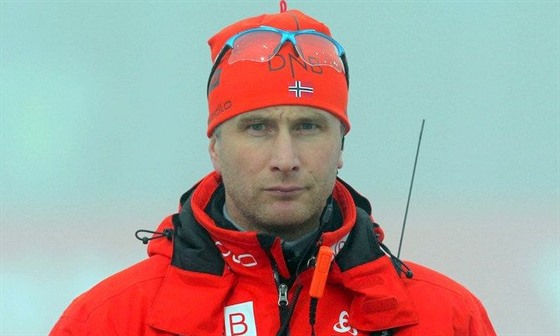 Biatlonový trenér  Egil Gjelland.