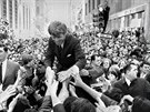Prezidentská kampa Roberta Kennedyho ve Filadelfii (2. dubna 1968)