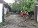 V Jestřebí na Jihlavsku místní obyvatele překvapila velká voda.