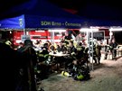 Desítky hasiských jednotek likvidují od úterního veera poár skládky...