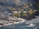 Havajská sopka Kilauea po nkolika dnech relativního klidu opt vychrlila...