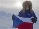 Aktivní dchodce Zdenk Chvoj na severním pólu po sedmi dnech mrazivého pochodu...