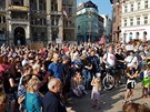 Demonstranti se seli i v Liberci (5. ervna 2018).